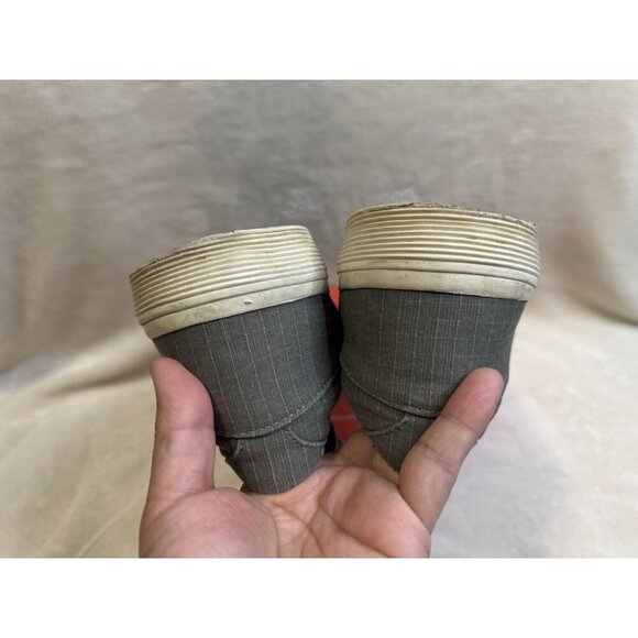 POLO RALPH LAUREN Mens Felton Gray Canvas Sneakers Sz 12D Casual Preppy READ - Picture 7 of 12